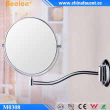 Round Extendable Chrome Double Sided Bathroom Mirror